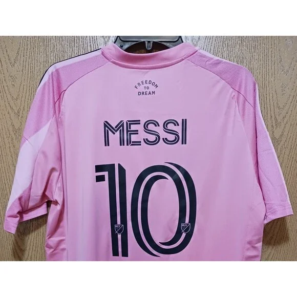 Lionel Messi (Adidas)-(Inter)-(Miami)-(Pink)-(Jersey)-(New)-(Size:XL)-$100.00 - Picture 7 of 11